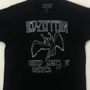 Led Zeppelin United States of America 1977 Tour T-Shirt Black Large Swan Song